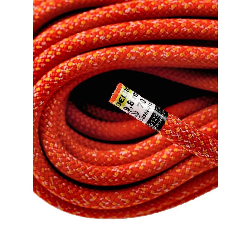 Cablul dinamic Edelrid Heron Eco Dry 9.8 mm fire