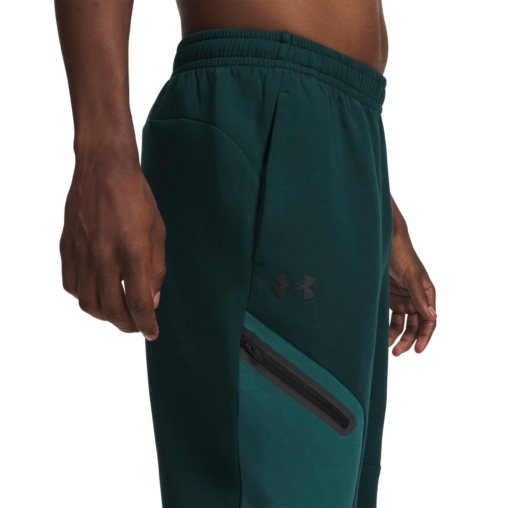 Pantalon de jogging - sport - hommes - polaire, polyester - Unstoppable - vert 4/4