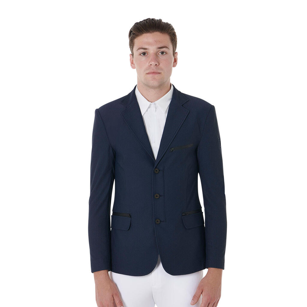 Men’s show jacket perforated three-button