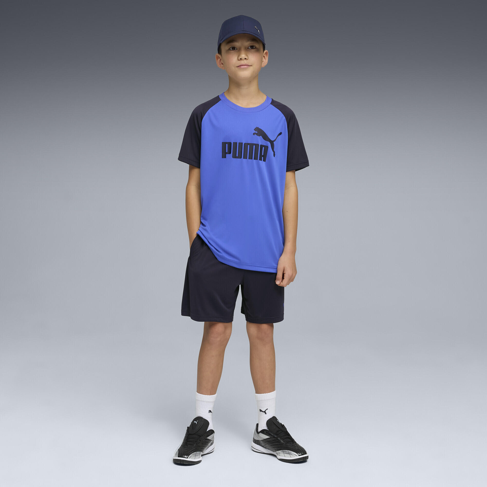 Essentials No. 1 Logo Poly Tee and Shorts Set Youth PUMA 2/5