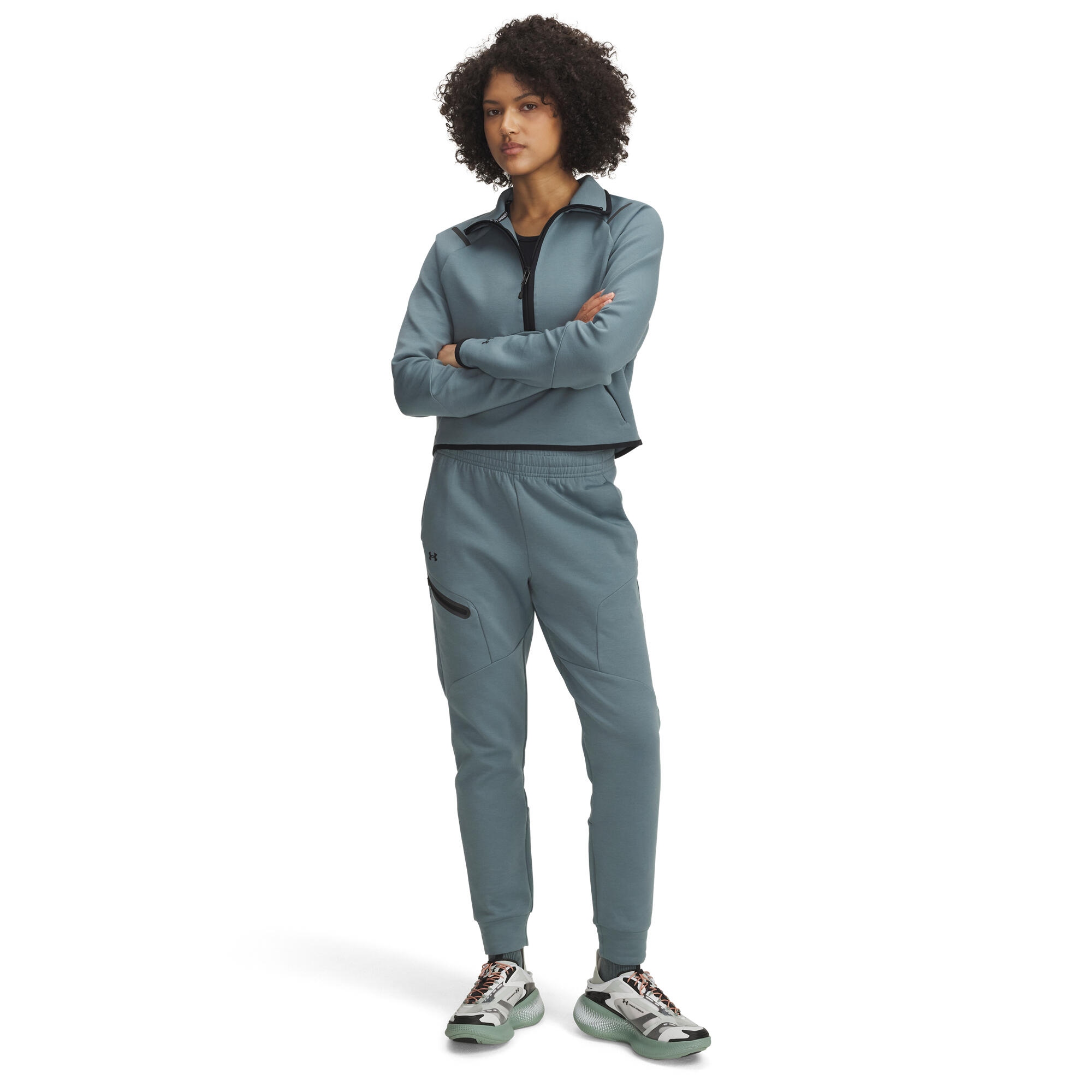 Under Armour Damen Trainingshose Unstoppable Flc Jogger 1379846 3/4