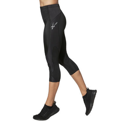 Stabilyx 3/4-Kompressionshose Damen Unterstützung Hüfte, Rücken und Knie Schwarz