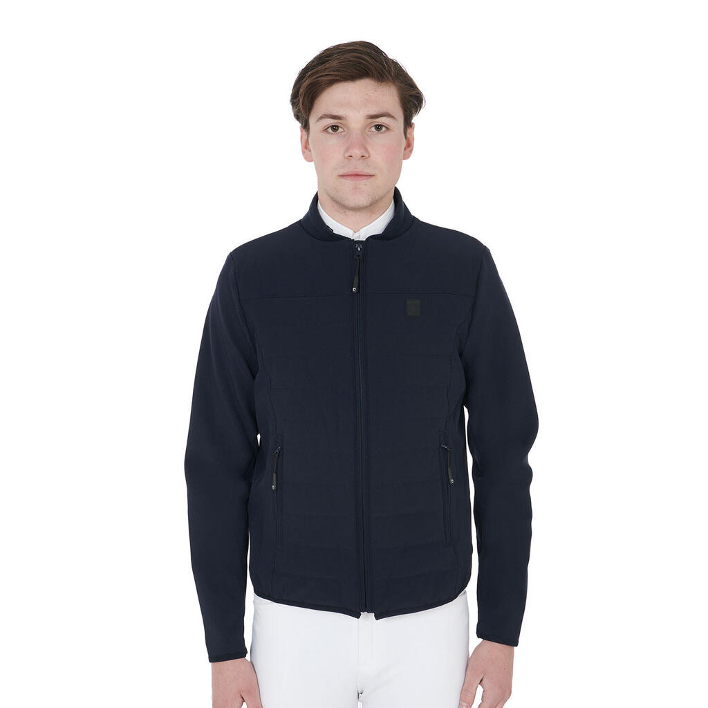 Men's perforated technical fabric jacket