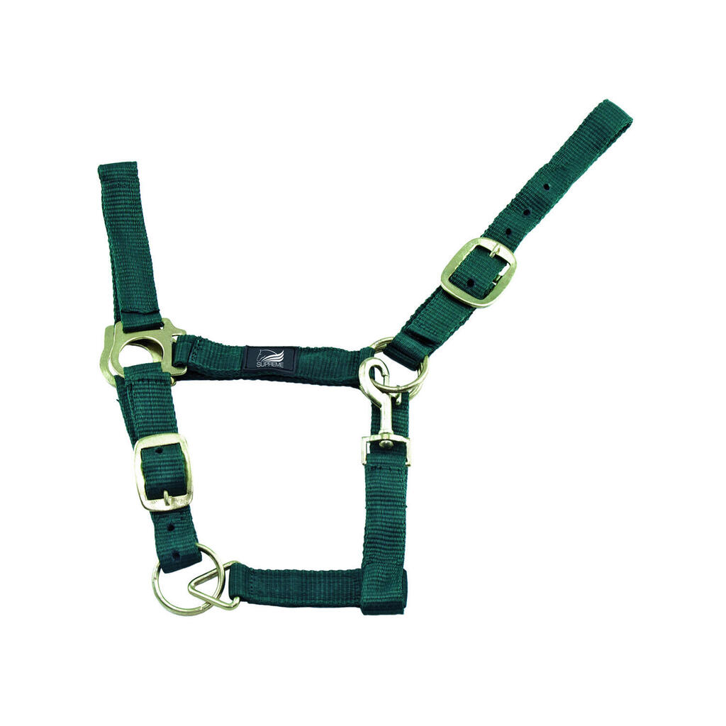 Nylon halter double adjustment