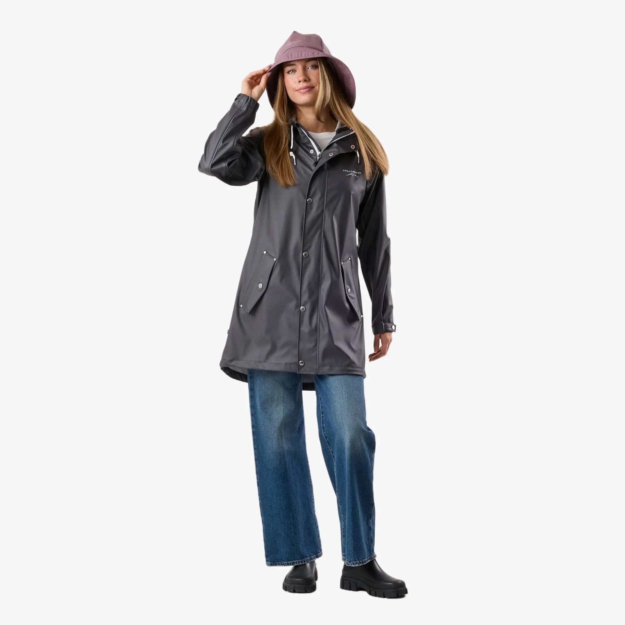 Veste de randonnée femme coupe-vent imperméable Väderöarna Coat W 3/8