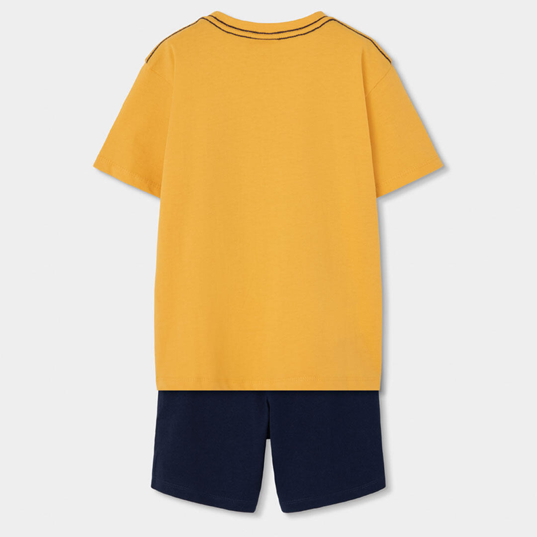 Conjuntos de verano de gimnasia kids niño boboli amarillo 2/7