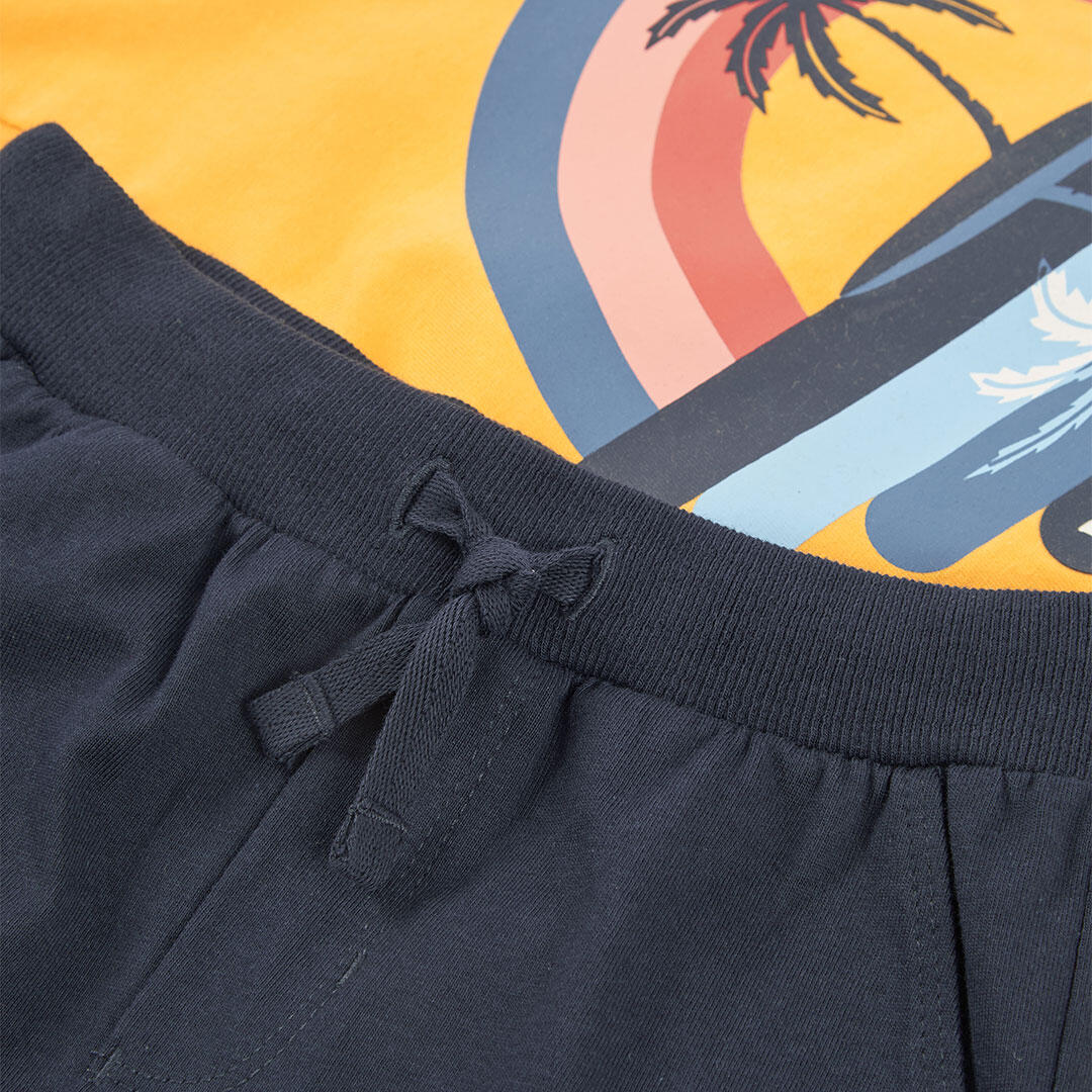 Conjuntos de verano de gimnasia kids niño boboli amarillo 7/7