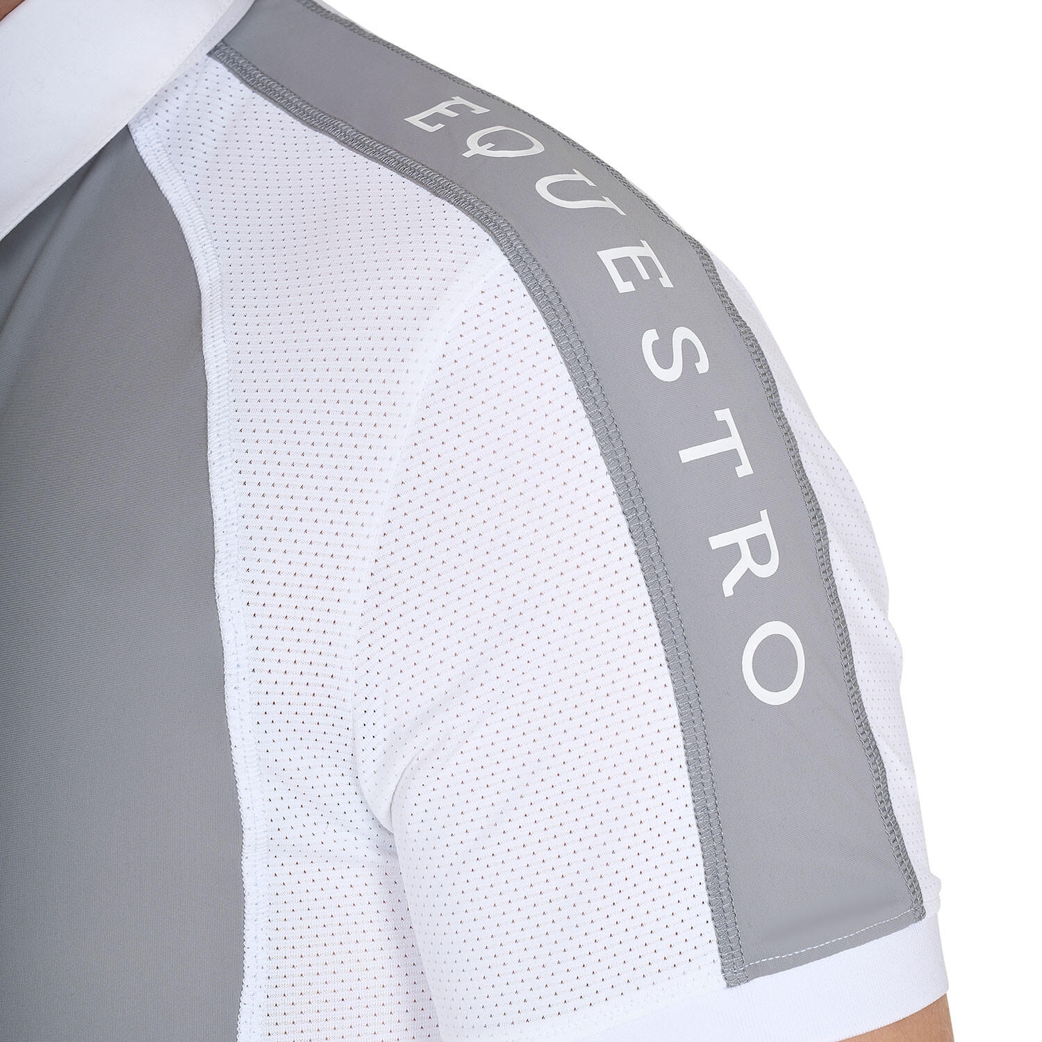 Polo de hombre de concurso entallado de cuatro botones 3/6