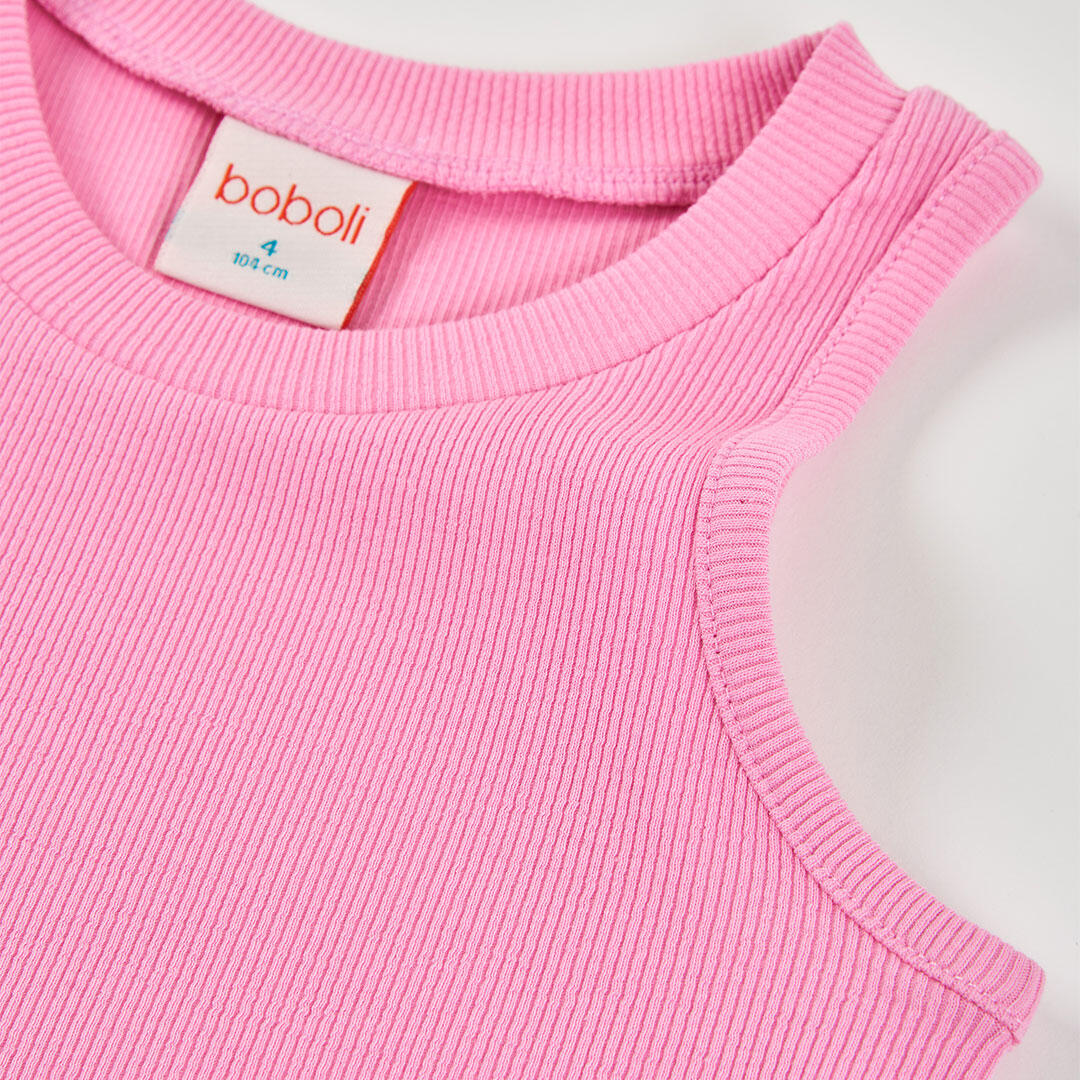 Camisetas De Tirantes de verano de tenis bebé niña boboli blanco 3/4