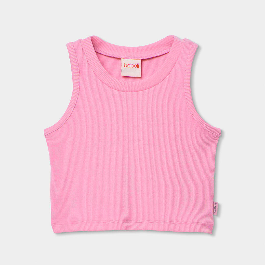 Camisetas De Tirantes de verano de tenis bebé niña boboli blanco 1/4