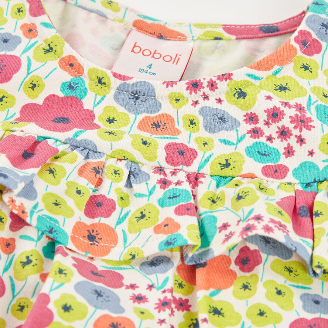 Camisetas de verano de gimnasia kids niña boboli multicolor 3/4