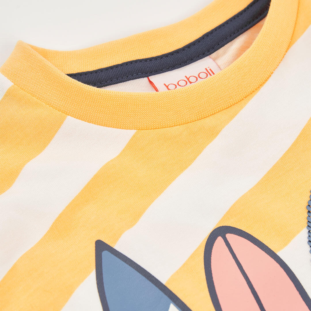 Camisetas de verano de gimnasia kids niño boboli multicolor 3/4
