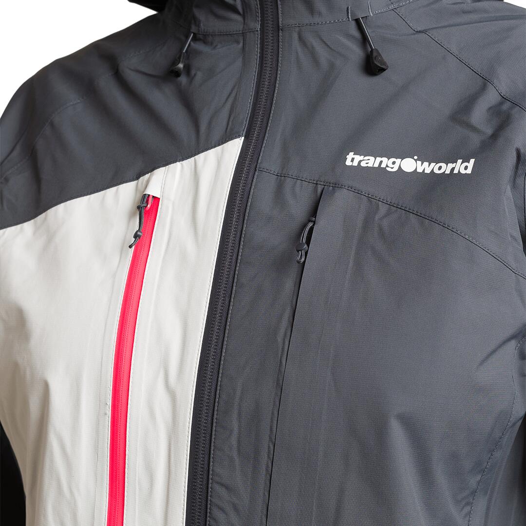 Chaqueta para Mujer Trangoworld Bernina Gris/Blanco 2/3
