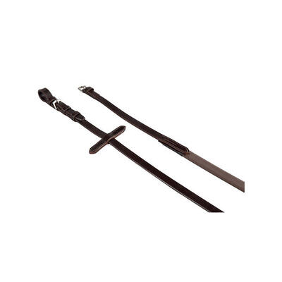 Lederen en gladde rubberen teugels