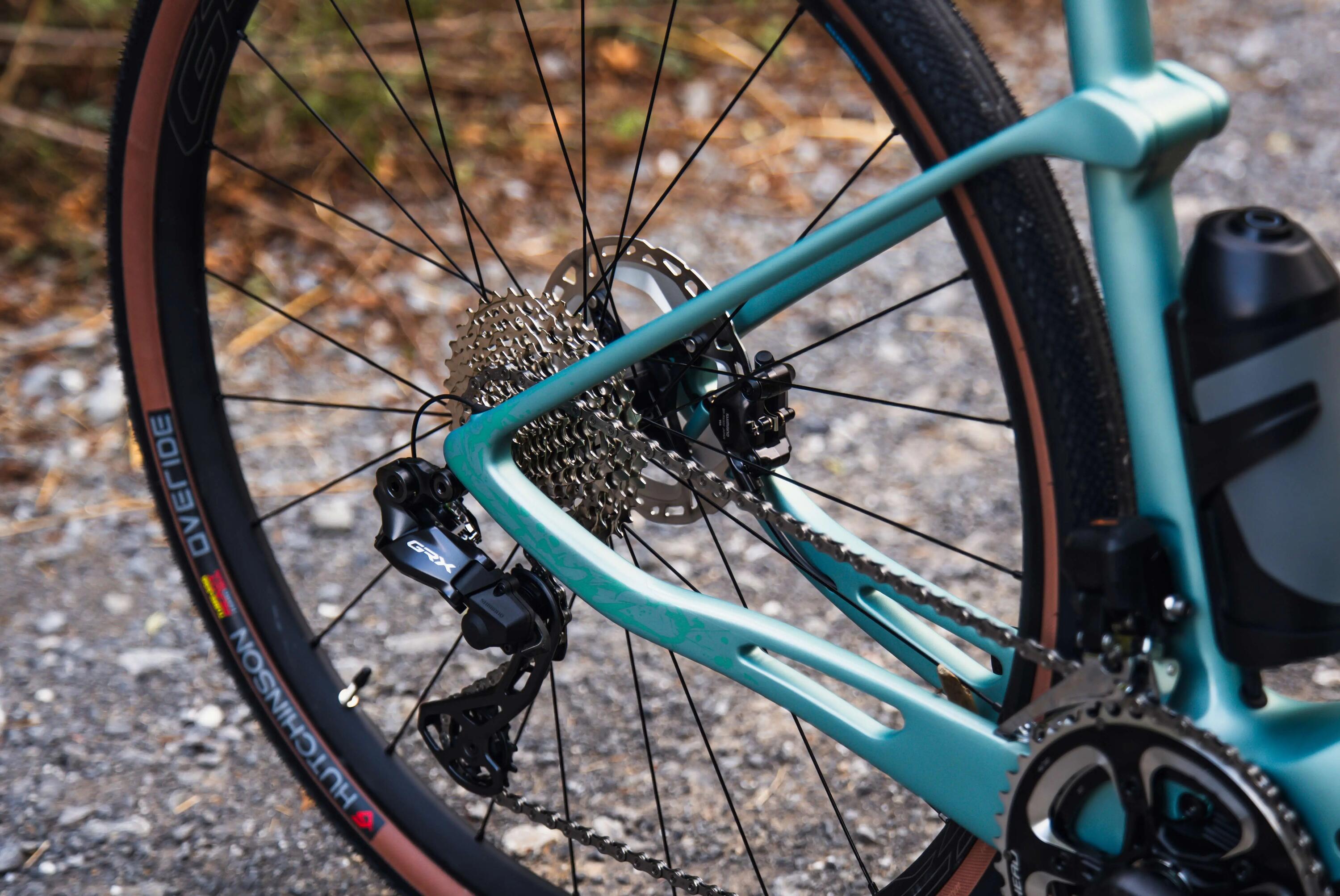 Bicicleta eléctrica carretera Bh Igravelx Carbon 2.9 (2026)verde-morado 3/4