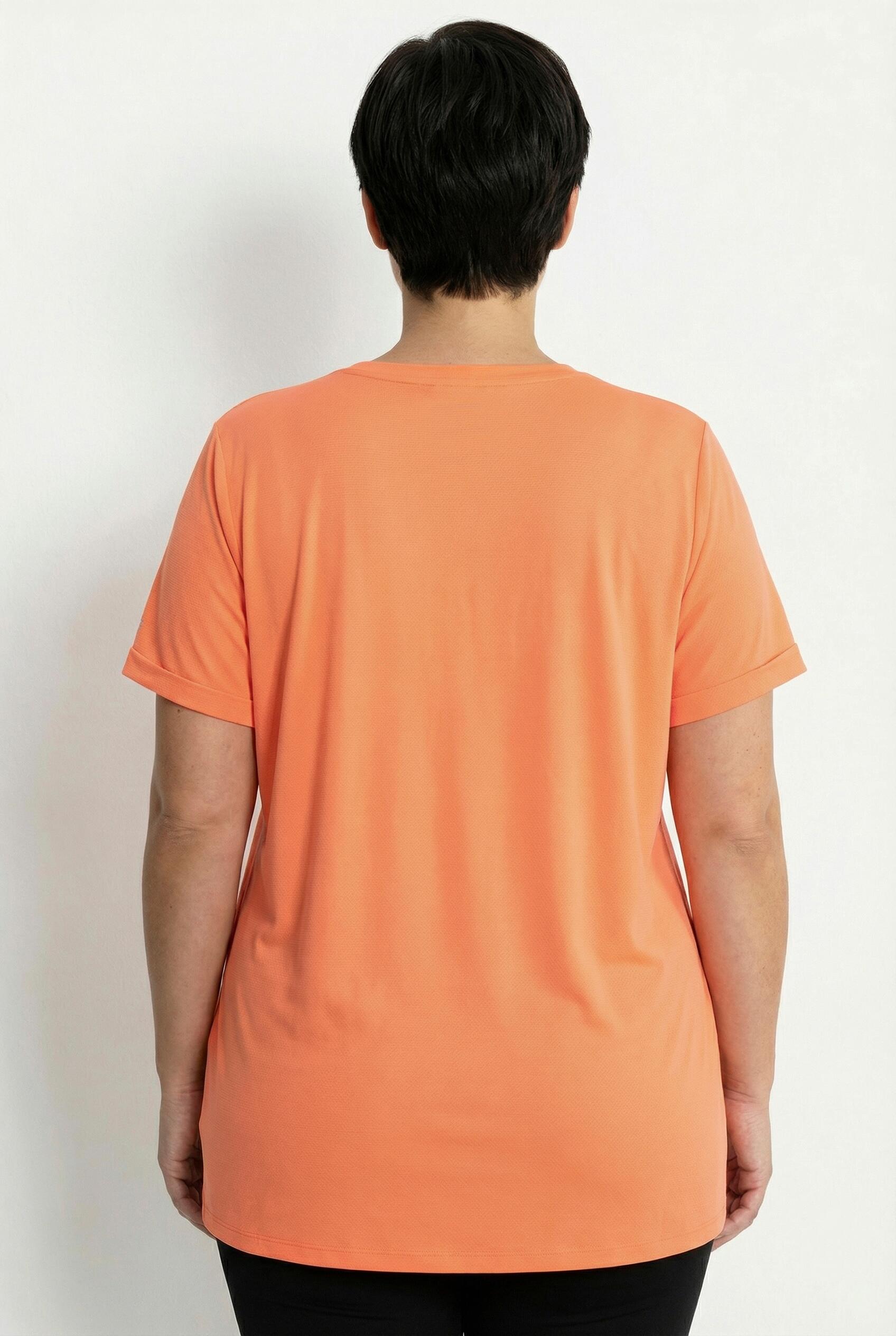 Femme T-shirt technique UV 50+. Col rond et manches courtes. Matière recyclée 2/7