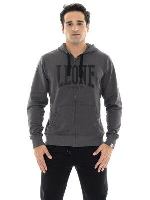 Felpe invernale da uomo con cappuccio e zip con logo grande "Basic