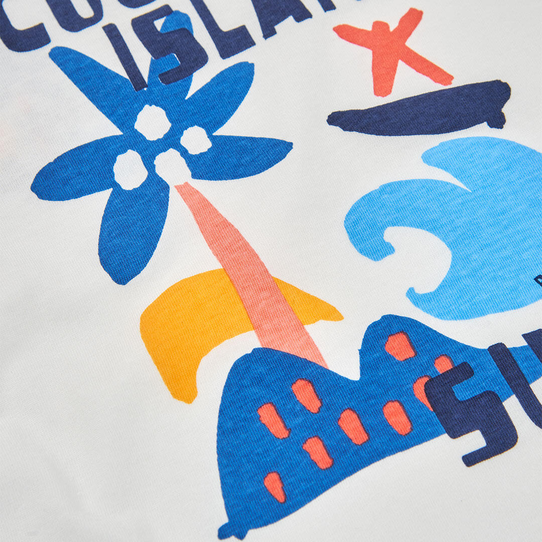 Camisetas de verano de gimnasia kids niño boboli blanco 4/4