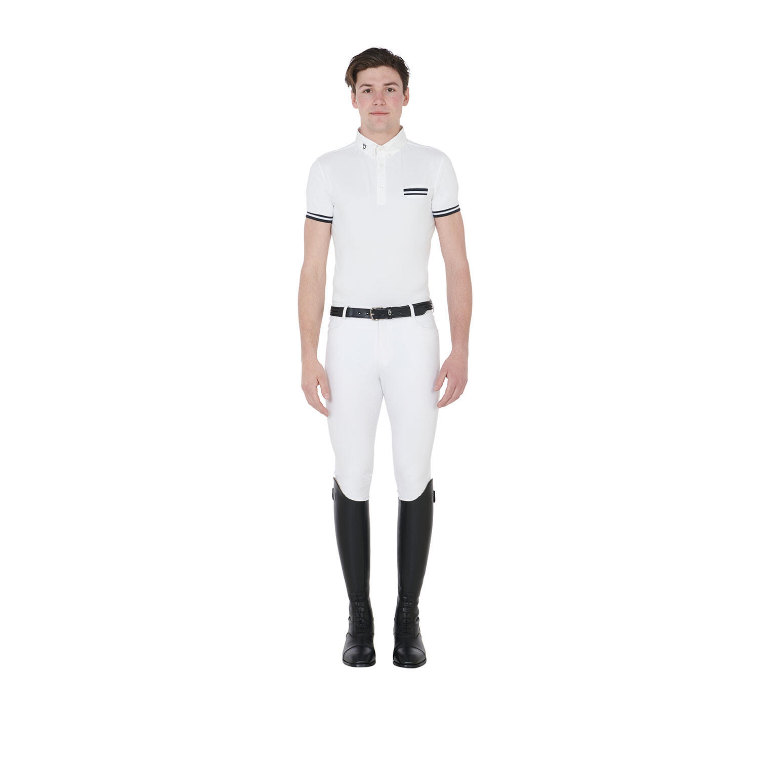 Polo homme de concours slim fit avec inserts noirs 6/6