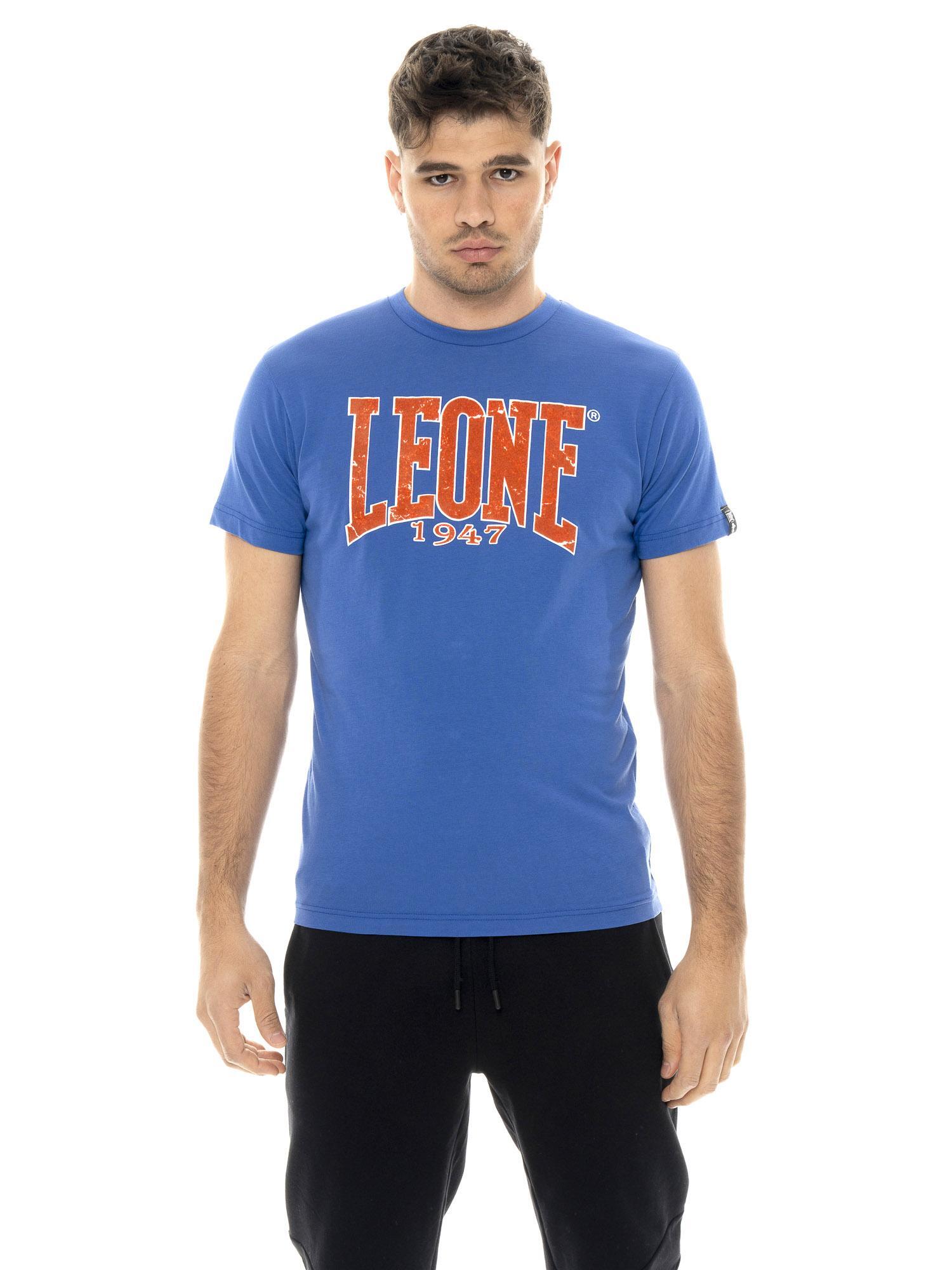 Tricou bărbătesc cu mânecă scurtă din bumbac și imprimeu New Era 1947 Leone