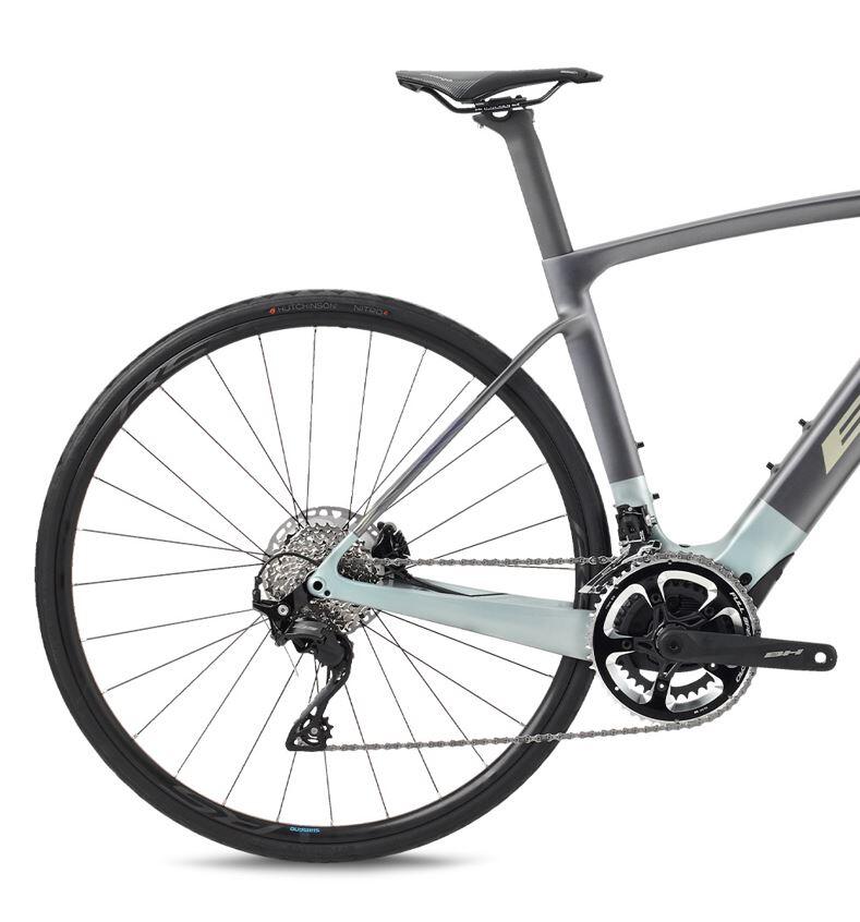 Bicicleta eléctrica carretera Bh Irs1 Carbon 1.4 (2026)gris-amarillo 3/4