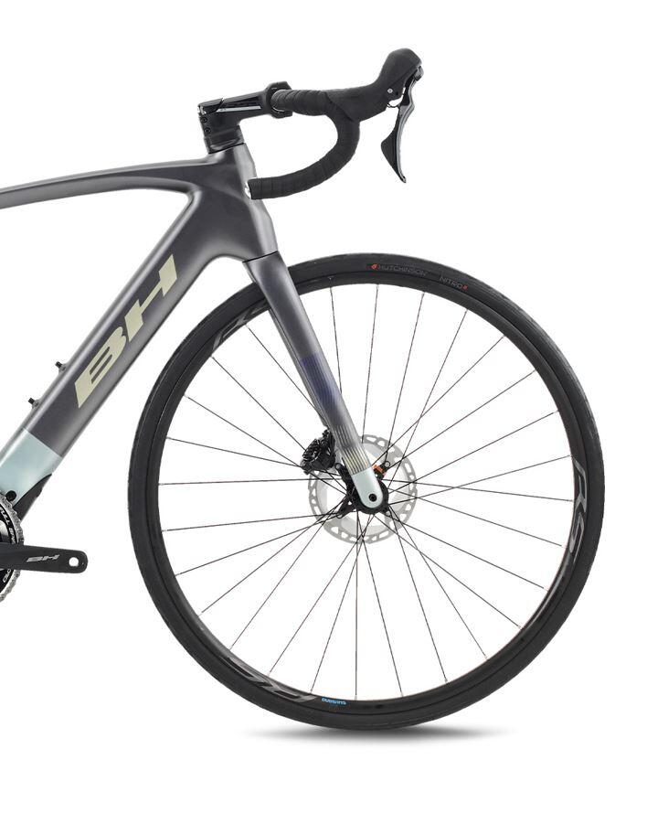 Bicicleta eléctrica carretera Bh Irs1 Carbon 1.4 (2026)gris-amarillo 2/4