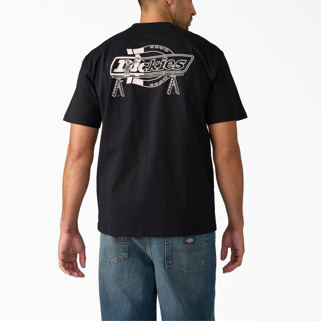 T-shirt Noir Homme Dickies Statesville 3/5