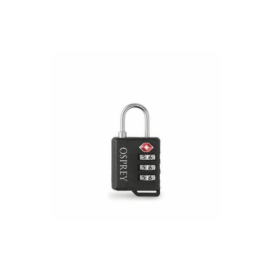 Osprey Padlock Black - Cadenas de Voyage TSA