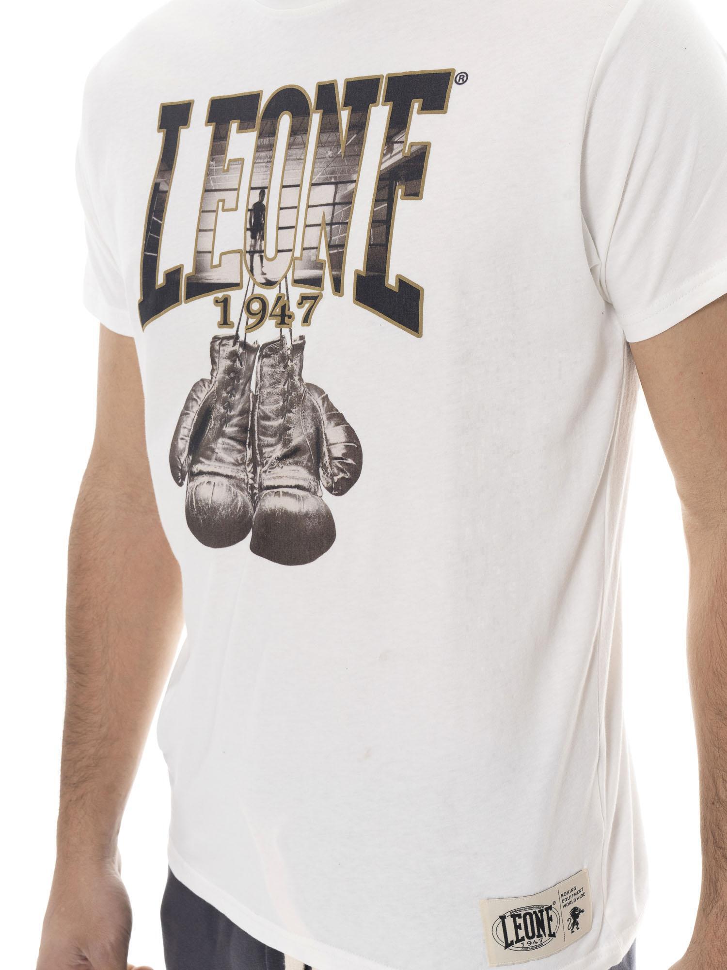 T-shirt homme à manches courtes en coton avec imprimé graphique Leone 1947 3/6