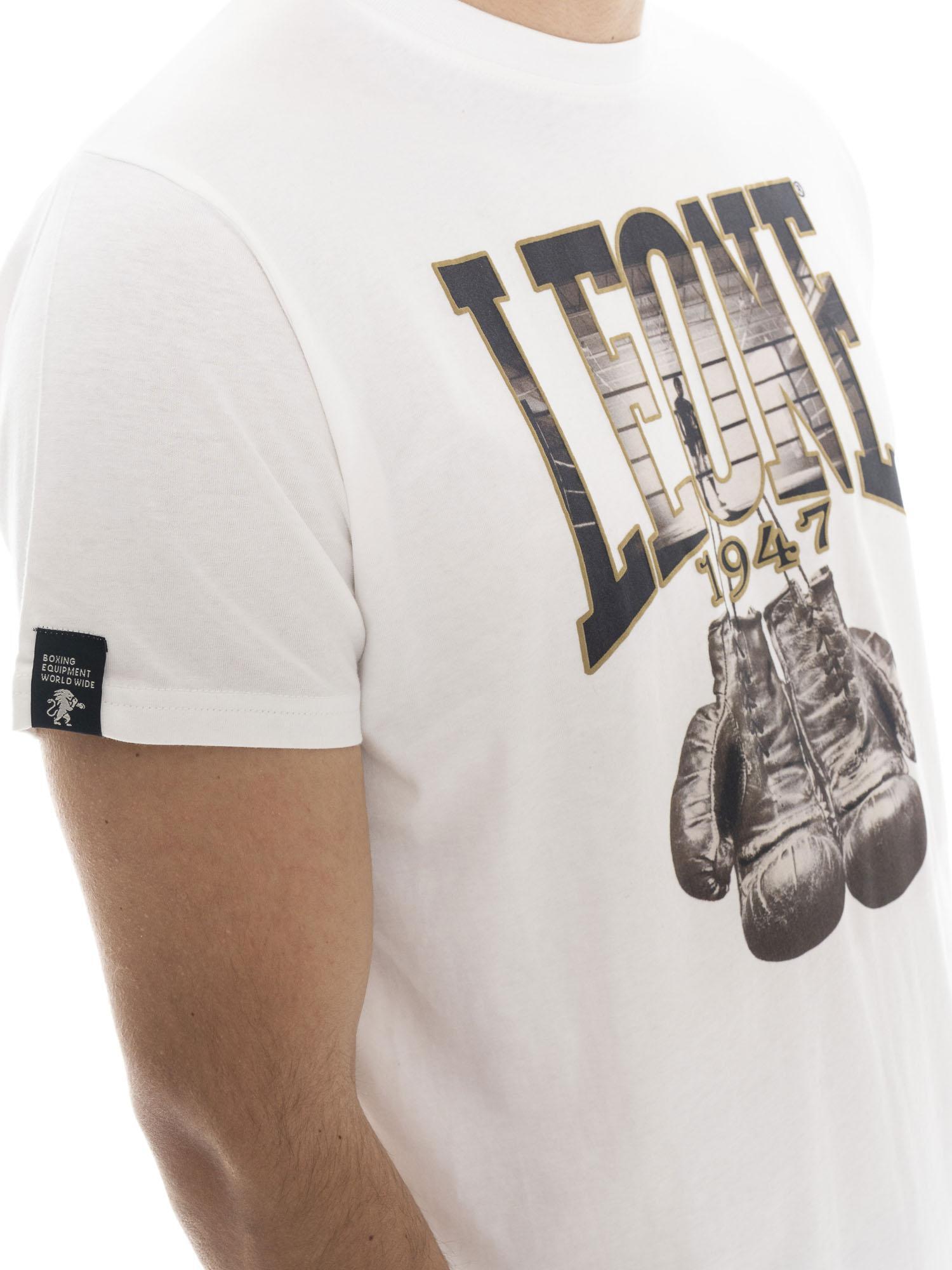 T-shirt homme à manches courtes en coton avec imprimé graphique Leone 1947 4/6