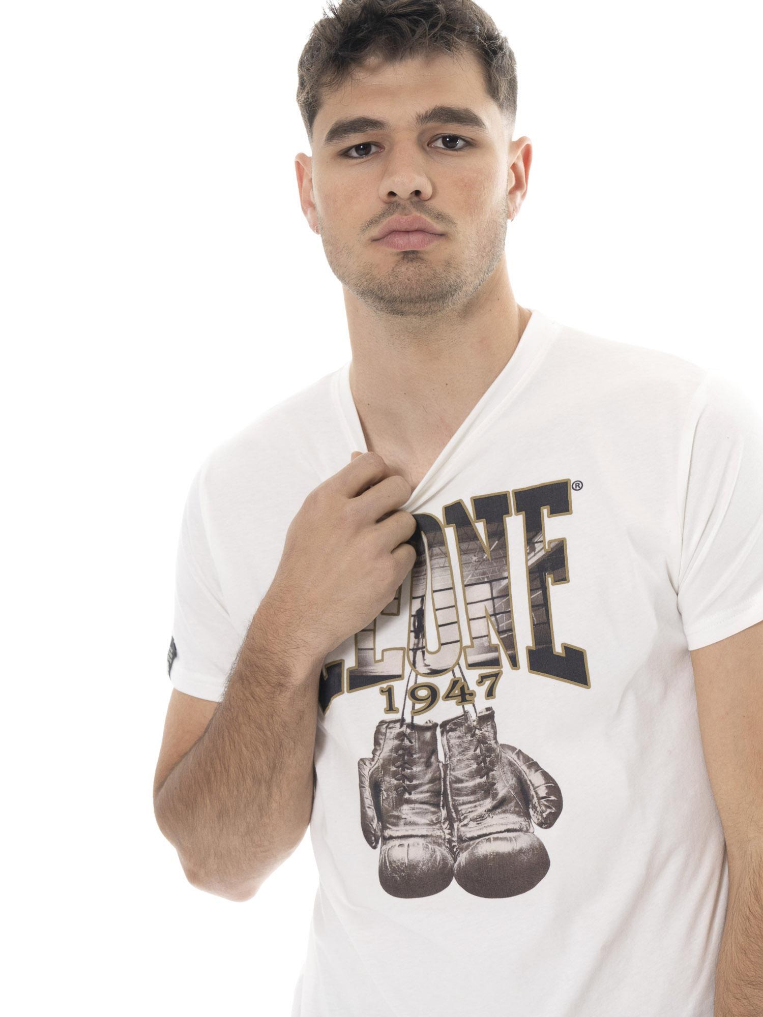 T-shirt homme à manches courtes en coton avec imprimé graphique Leone 1947 6/6