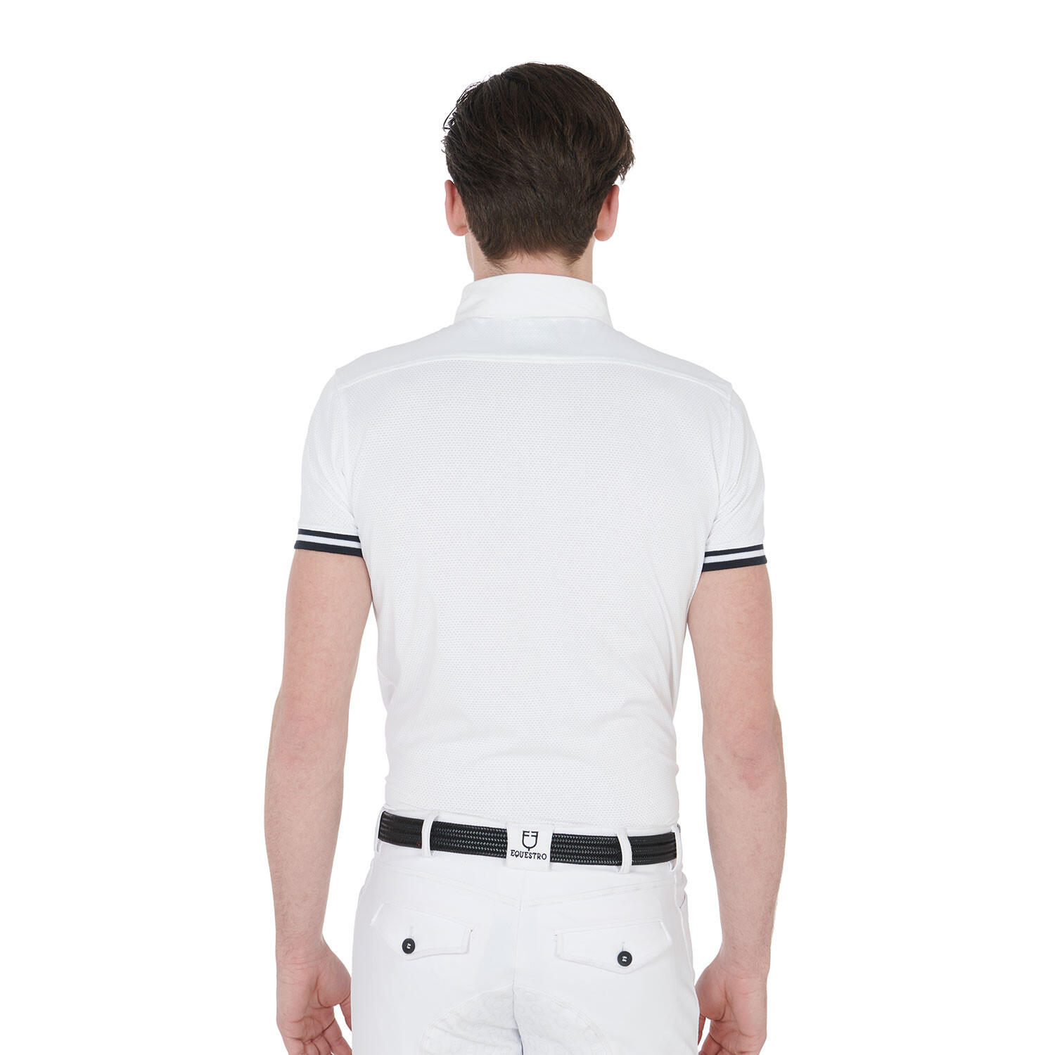 Polo homme de concours slim fit avec inserts noirs 2/6