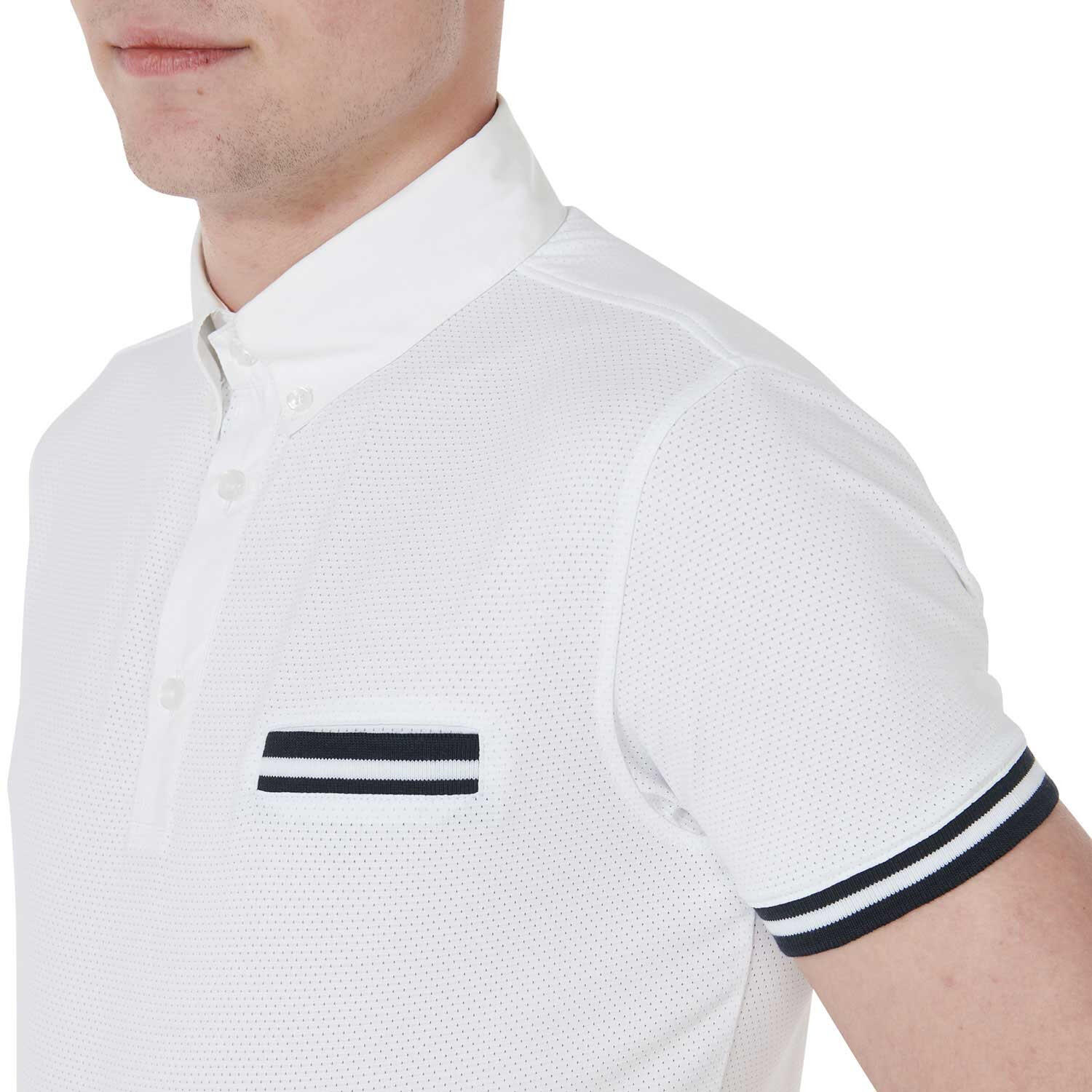 Polo homme de concours slim fit avec inserts noirs 4/6