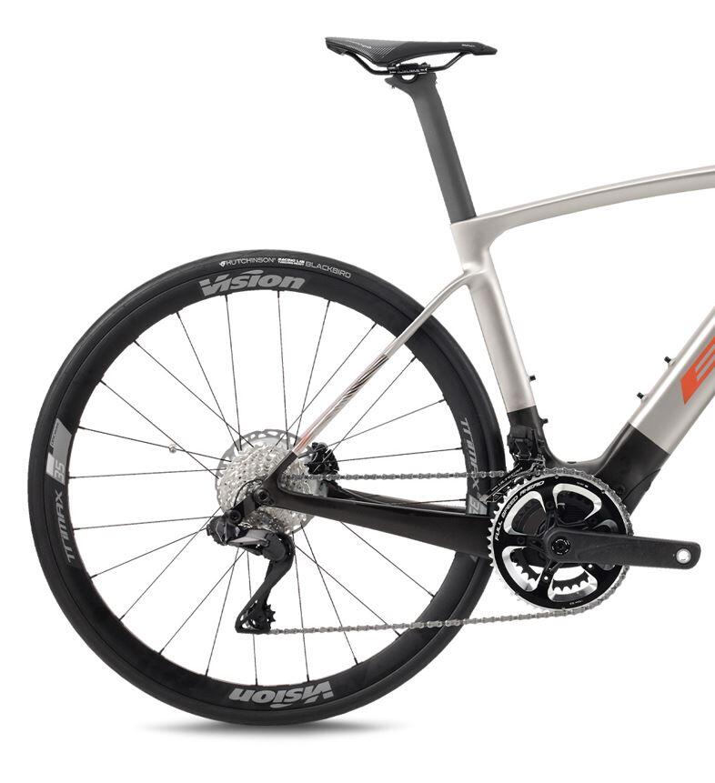 Bicicleta eléctrica carretera Bh Irs1 Carbon 1.6 (2026)gris-naranja 3/3
