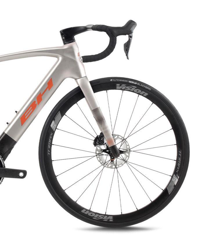 Bicicleta eléctrica carretera Bh Irs1 Carbon 1.6 (2026)gris-naranja 2/3