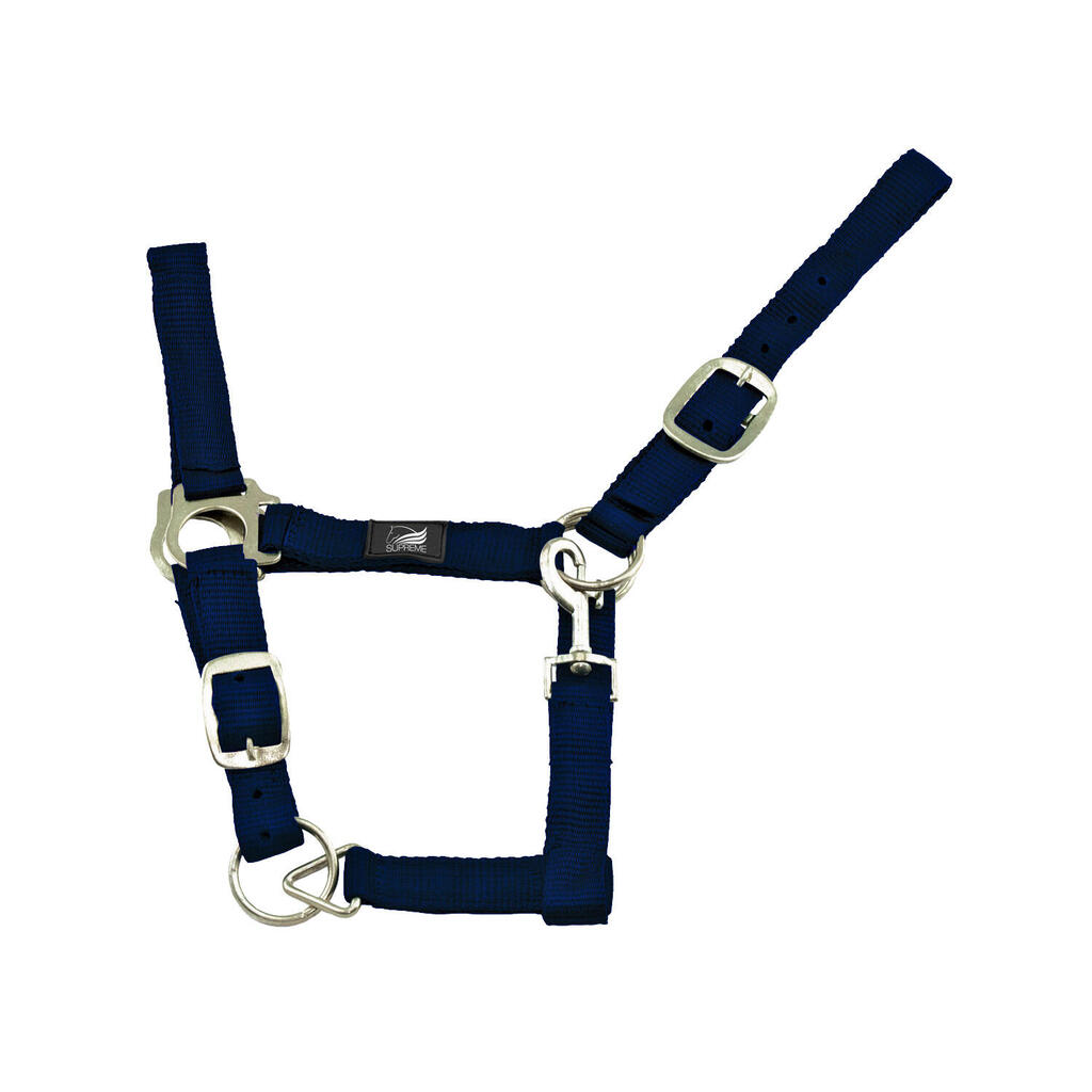 Nylon halter double adjustment