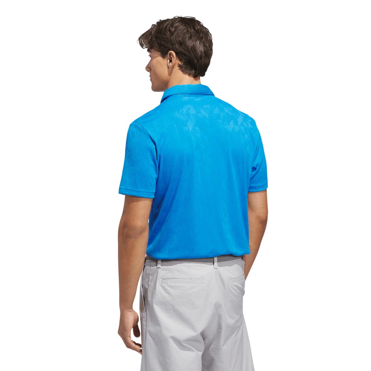 Adidas Ult365 Textured Jacquard, Polo de golf pour homme, bleu 4/4