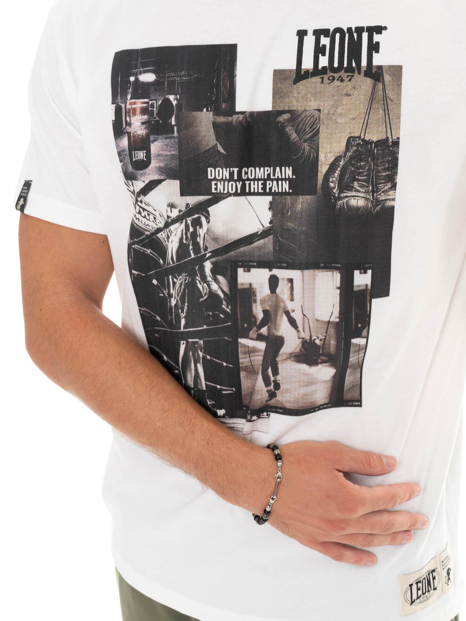 Heren T-shirt met korte mouwen van katoen met Leone 1947 Graphics print. 3/5