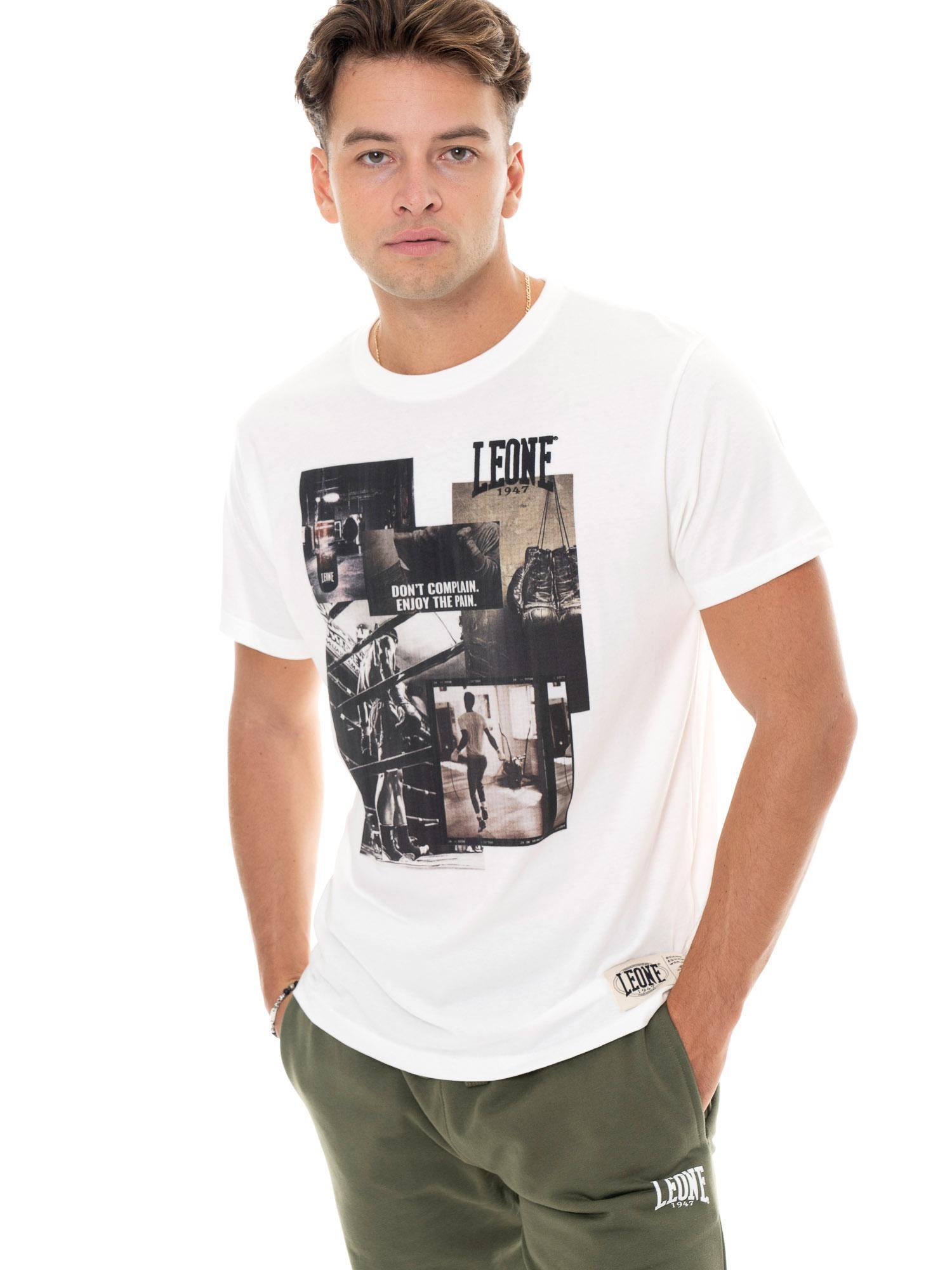 Heren T-shirt met korte mouwen van katoen met Leone 1947 Graphics print. 5/5