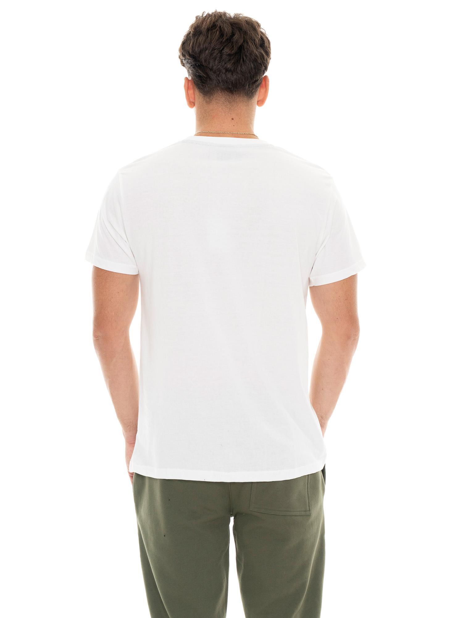 Heren T-shirt met korte mouwen van katoen met Leone 1947 Graphics print. 4/5