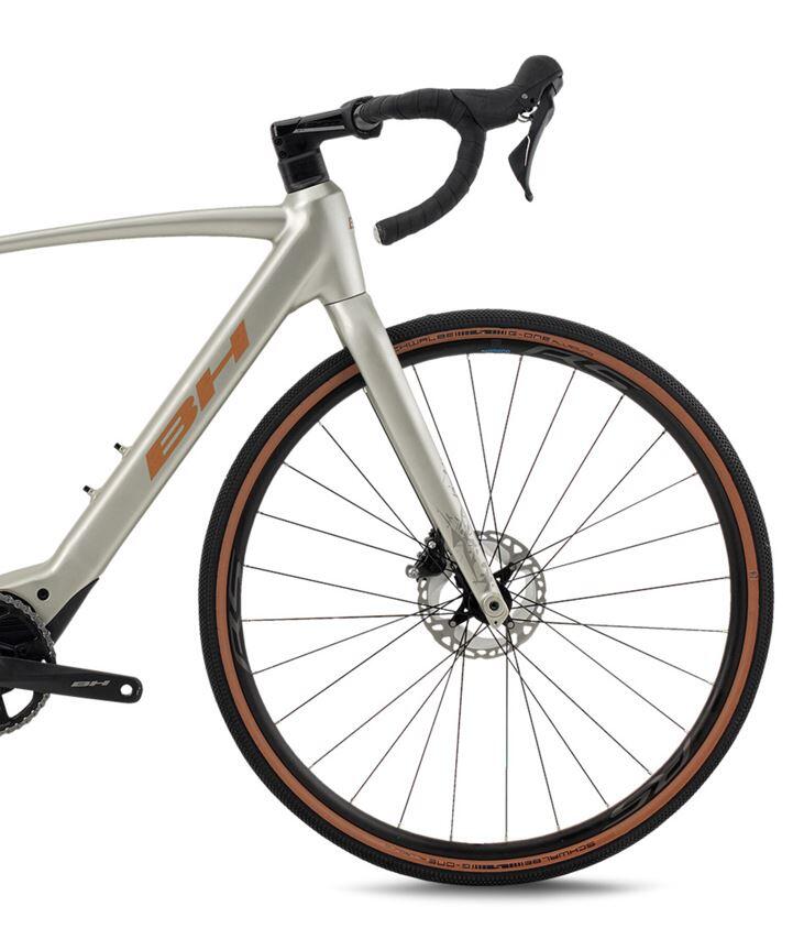 Bicicleta eléctrica carretera Bh Igravelx 2.2 (2026)gris-naranja 3/3