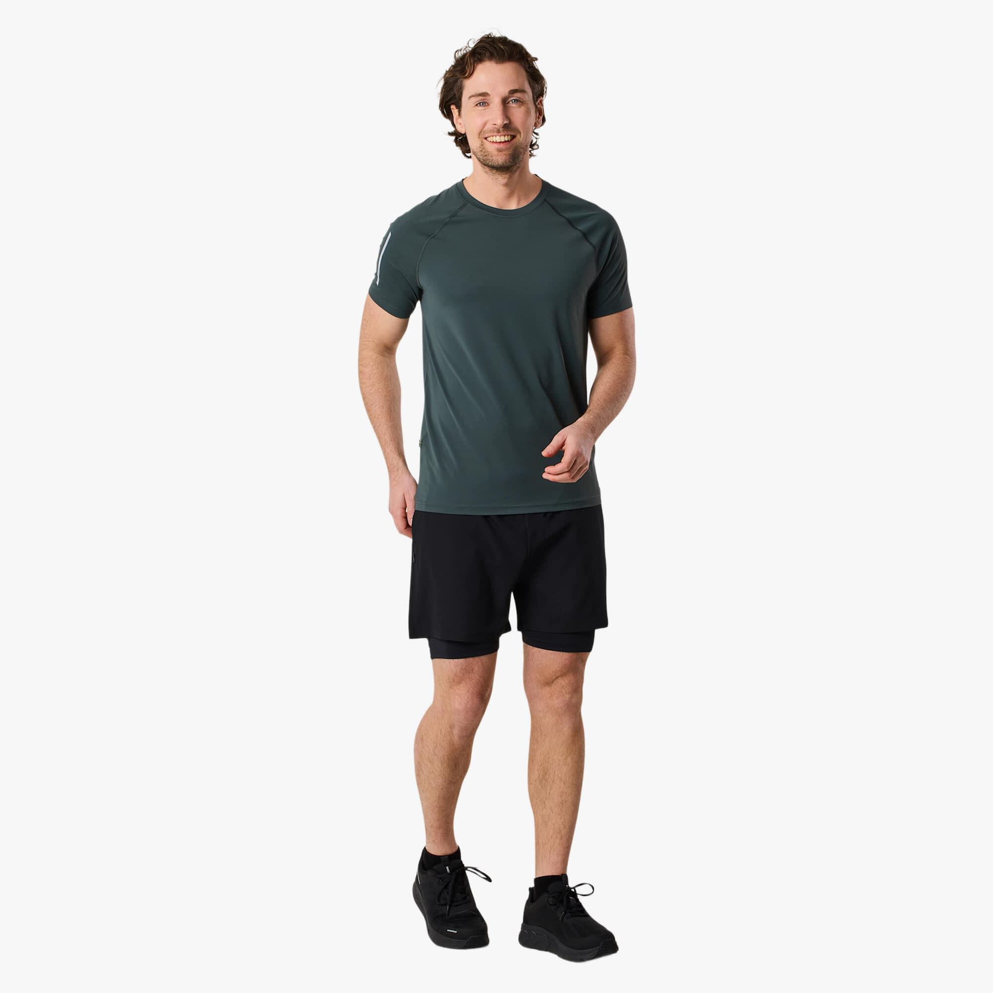 Herren Training Synthetik-T-Shirt Schnelltrocknend Core 3/9
