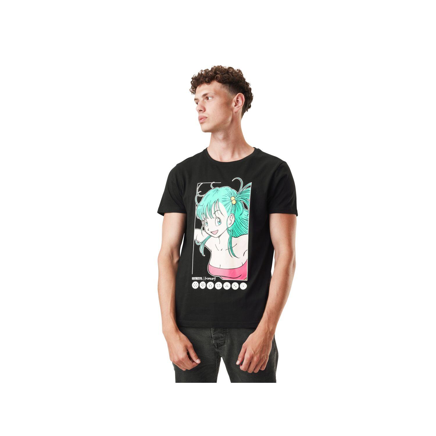 T-shirt homme en coton col rond Dragon Ball Bulma 1/3