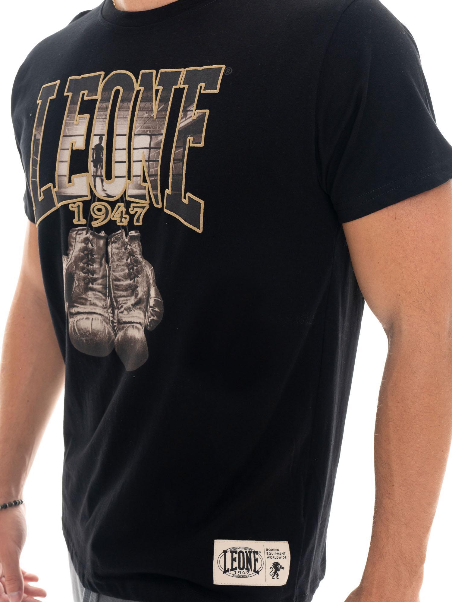 Heren T-shirt met korte mouwen van katoen met Leone 1947 Graphics print. 3/5