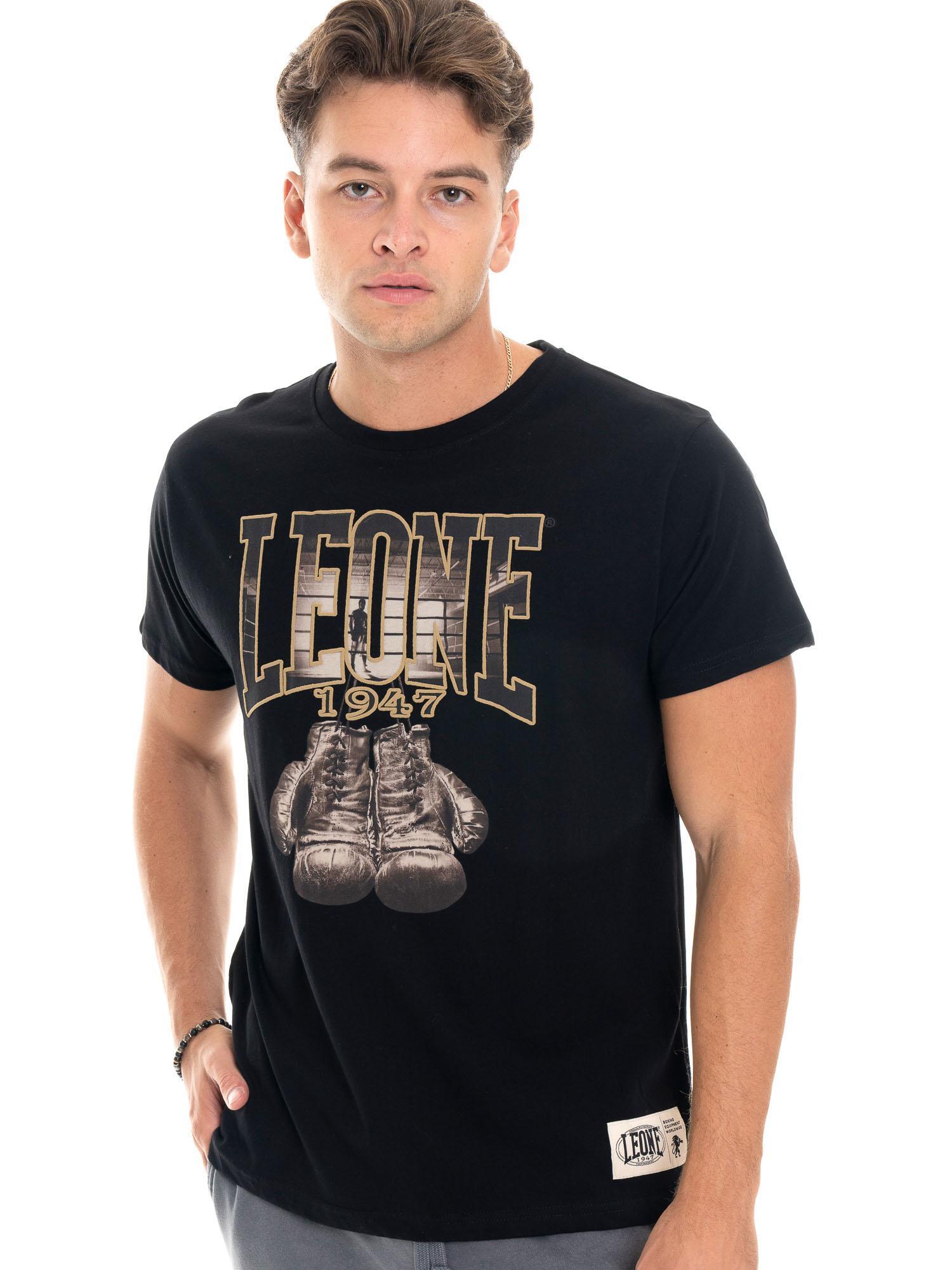 Heren T-shirt met korte mouwen van katoen met Leone 1947 Graphics print. 5/5