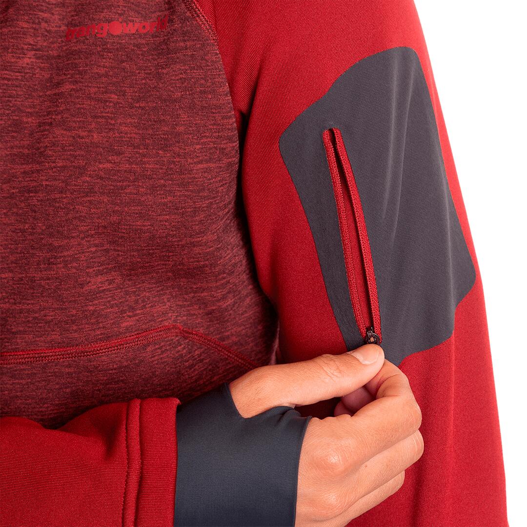 Jersey para Hombre Trangoworld Chiasso vd Rojo/Rojo/Gris 5/6