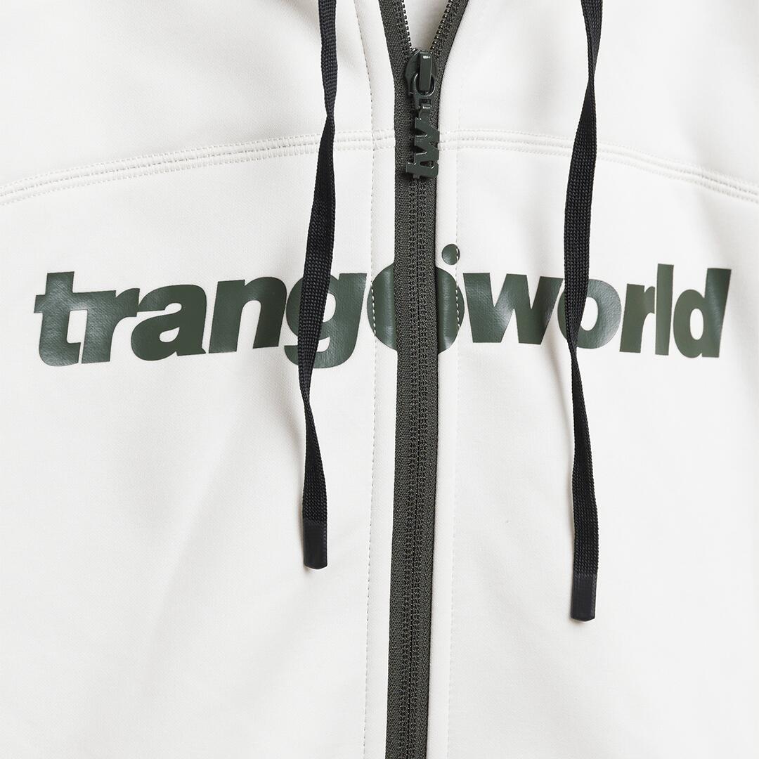 Sudadera con cremallera para Mujer Trangoworld Liena v02 Blanco/Verde 3/3