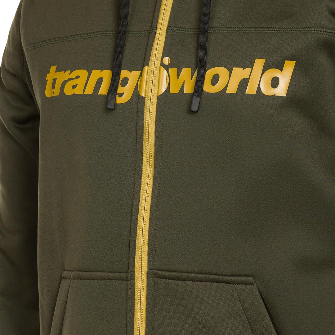 Sudadera con cremallera para Hombre Trangoworld Ripon v02 Verde 2/2