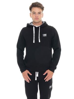 Felpe invernale uomo con cappuccio pull on logo piccolo Leone 1947 Soft Basic