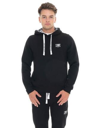 Heren winter hoodie met trekkoord en klein Leone 1947 Soft Basic logo.